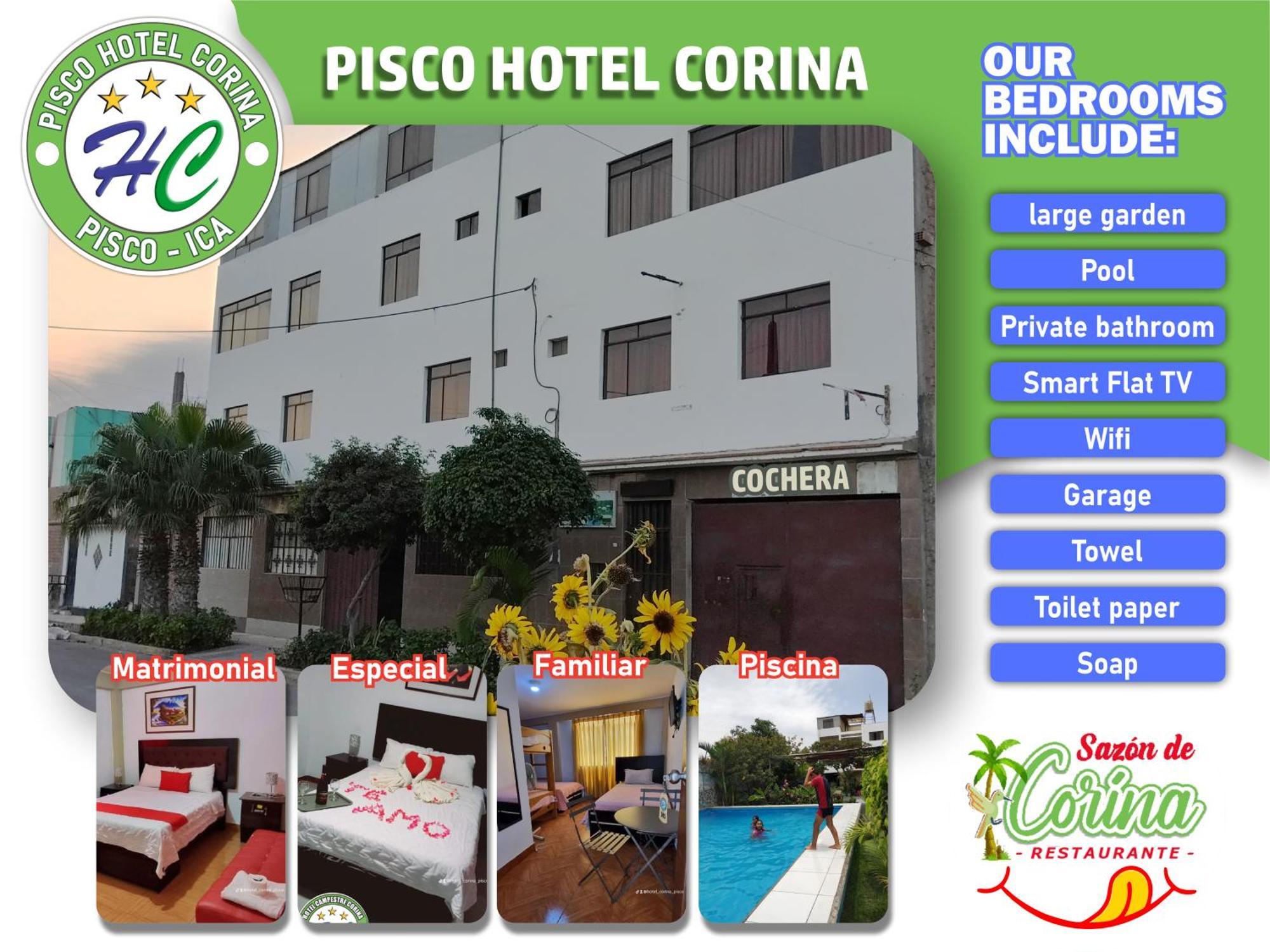 Pisco Hotel Corina מראה חיצוני תמונה